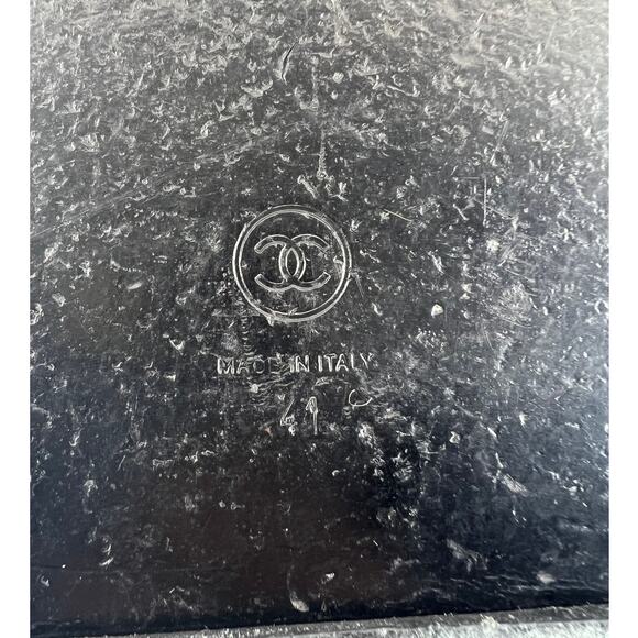 Chanel 2021 Floral CC Denim Quilted Dad Sandals - Picture 15 of 16